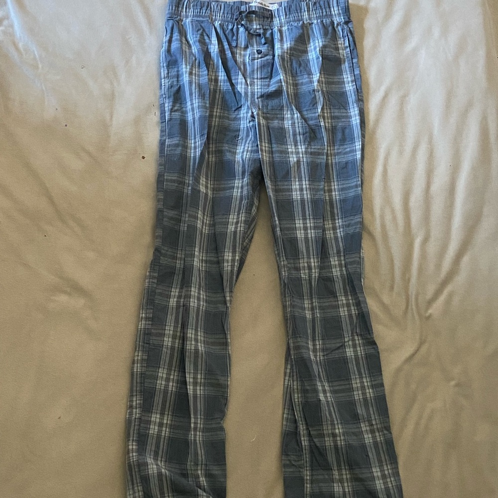 Goodfellow pajama pants, blue plaid, small
